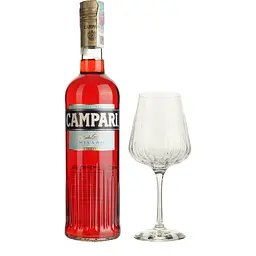 Подарунковий набір Campari Spritz: настоянка Campari 25% 0.7 л + келих - мініатюра 4