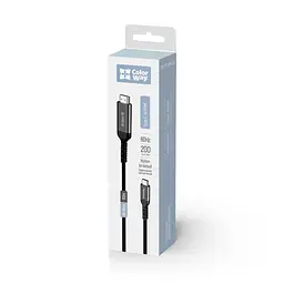Кабель мультимедійний USB-C to HDMI M 2.0m 4K60Hz black ColorWay (CW-CBCHD077-BK) - мініатюра 12