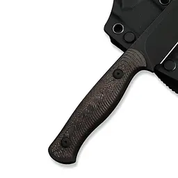 Ніж фіксований туристичний Weknife Notchline, (8.7 см) CPM S35VN /Carbon Fiber мідний з чохлом - мініатюра 6