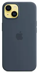 Чохол протиударний силіконовий Silicone Case MPRV3ZE/A MagSafe (Original) для Apple iPhone 14 (6.1") Storm Blue