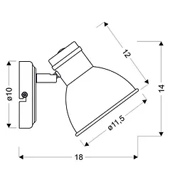 Бра Candellux 91-72115 ZUMBA - мініатюра 3