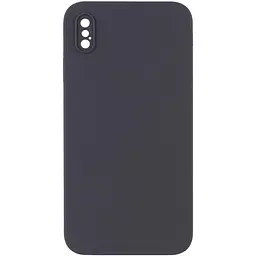 Чохол Silk Square Full Camera Protective (AA) NO LOGO для Apple iPhone X / XS (5.8") Сірий / Dark Gray