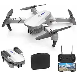 Дитячий квадрокоптер MHZ E88 дрон для дітей з камерою HD FPV до 20 хв польоту з кейсом акумулятор Білий