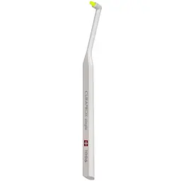 Монопучковая щетка Curaprox CS 1006 Single & Sulcular 6 мм белая с желтым
