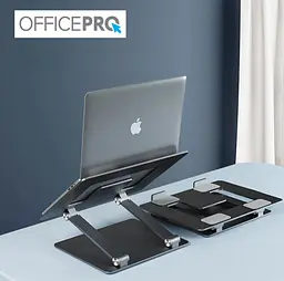Підставка для ноутбука планшета OfficePro LS-111-G Alloy Aluminum Gray - мініатюра 7