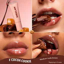 Бальзам-блеск для губ SHEGLAM Crystal Glaze Moisturizing Lip Care Cocoa Cookie 10 мл - мініатюра 2
