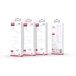 Дата кабель USB 2.0 AM to Lightning 1.0m 2.4A XO (CB-23UL) - мініатюра 2
