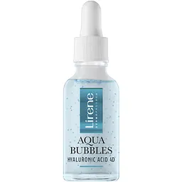 Зволожувальна гідросироватка для обличчя Lirene Aqua Bubbles Hyaluronic Acid 4D Deeply Moisturizing Hydroserum 30 мл