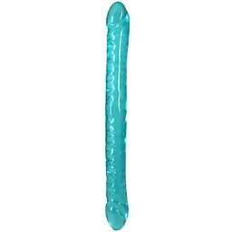 Двусторонний фаллоимитатор Doc Johnson Crystal Jellies Double Dong