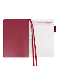 Щоденник 2027 А5 LEO Planner Binario датований бордовий (252728) - мініатюра 6