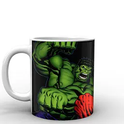Кухоль GeekLand Халк Hulk background HU.02.005 330 мл білий - мініатюра 2