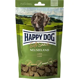 Ласощі для собак середніх та великих порід Happy Dog Soft Snack Neuseeland м'які закуски з ягням і рисом 100 г (60684)