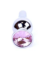 Анальна пробка B-Series HeavyFun Jewellery Silver Plug 9.5 см (світло-рожевий) - мініатюра 10