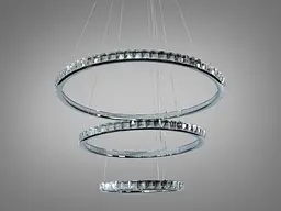 Підвісна LED люстра Romin кільця біла 220 Вт 38-40 м² - мініатюра 3