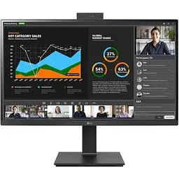 Монітор LG 27" 27BA65QB-B, Black, IPS, 2560x1440 (16:9), 5 мс, 100 Гц, 350 кд/м², 1000:1 teh0033297