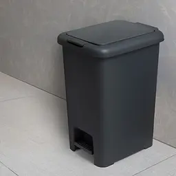 Відро для сміття МВМ My Home з кришкою та педаллю антрацит 10 л (BIN-01 10L ANTHRACITE) - мініатюра 14