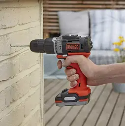 Акумуляторний дриль-шурупокрут Black+Decker з АКБ та ЗП BDCHD12S1 - мініатюра 2