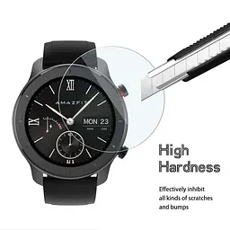 Загартоване захисне скло VSKEY для годинника Amazfit GTR 42 мм, діаметр 32,5 мм - мініатюра 3