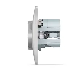 Розетка одинарна із заземленням з USB+USB-C срібний шовк VIDEX BINERA VIDEX (27864-000) - мініатюра 4