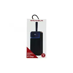 Power Bank GRUNHELM GP-40BQC портативна батарея 40000 mAh швидке заряджання 22.5W Чорний - мініатюра 7