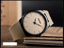 Наручний класичний годинник Skmei 1601S коричневий - мініатюра 3