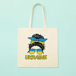Набір екосумка-розмальовка „Ukraine“ бавовна 220 г/м2 38х42см ROSA Talent [CD] - мініатюра 2
