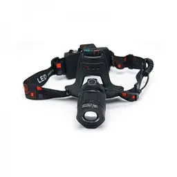 Налобний ліхтар X-balog BL-T32-P50 + zoom + microUSB + 2х18650 + 3 режими - мініатюра 2