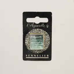 Акварельна фарба Sennelier, полукювета, S1, Зелена умбра (Greenish Umber)