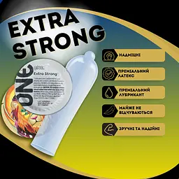 Презерватив One Extra Strong 1 шт. - мініатюра 2