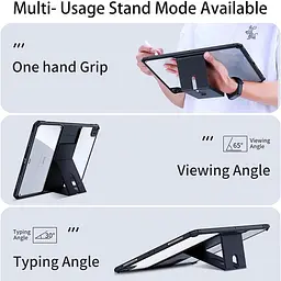 TPU+PC чохол Xundd Stand c посиленими кутами для Apple iPad Pro 11 (2024-25) Чорний - мініатюра 4
