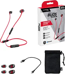 Ігровий гарнітура HyperX Cloud Buds BT Red/Black (HEBBXX-MC-RD/G) - мініатюра 7