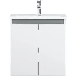 Тумба з раковиною AM.PM X-Joy підвісна 55, білий глянець M85-FHX0551-WC0551WG38, Білий