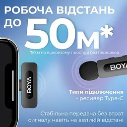 Мікрофон Boya (BY-V10) Type-C Black (BY-V10) - мініатюра 10