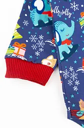Комплект дитячий боді-гольф зі штанами Christmas Fox з начосом - мініатюра 4