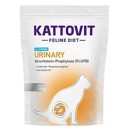 Дієтичний сухий корм Kattovit Veterinary Urinary Каттовіт Урінарі з тунцем для котів із захворюваннями сечовивідних шляхів 1.25 кг
