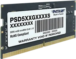 Оперативна пам'ять Patriot 16GB SODIMM DDR5 5600MHz Signature Line (PSD516G560081S)