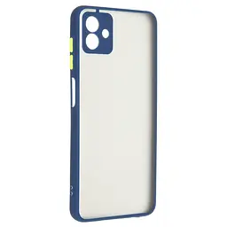 Чехол-накладка для Samsung Galaxy A04 (A045), Frosted Matte, синий, противоударный чехол с защитой всего корпуса, термополиуретан TPU + поликарбонат PC, ArmorStandart (ARM66699)