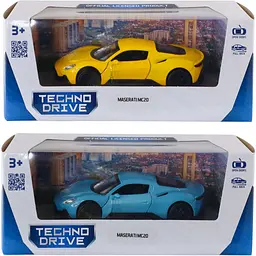 Автомодель TechnoDrive Maserati MC20 синій жовтий (250950)