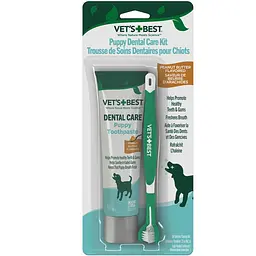 Набір для гігієни ротової порожнини цуценят Vet's Best Dental Care Puppy Toothpaste 103 мл vb00119