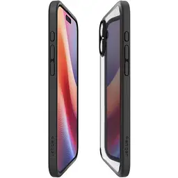 Прозорий чохол Spigen Ultra Hybrid Matte Black для iPhone 16 (ACS08201) - мініатюра 3