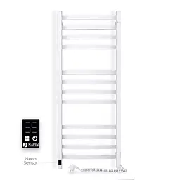 Електрична рушникосушка Navin Avalon 480x1200 Sensor права, біла 10-043153-5010, Білий, Праве, Електронний - мініатюра 3
