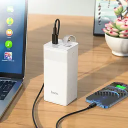 Зовнішній акумулятор Hoco J86A Powermaster 50000mAh 22.5W White [108942] - мініатюра 3