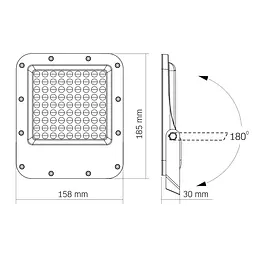 LED прожектор Videx Premium F2, 50W 5000K (25958-000) - мініатюра 8