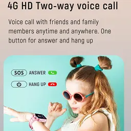 Дитячі наручні смарт годинник K15 з камерою, GPS відстеженням і 4G / WiFi Pink (16422) - мініатюра 3