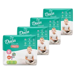 Підгузки-трусики Dada Extra Soft 6 XL (15+ кг) 112 шт. (4 уп. х 28 шт.)
