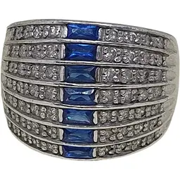 Срібне кільце Агні КЛАСИКА з фіанітами. 1352Р 19