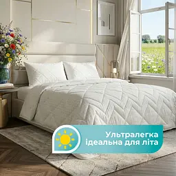 Ковдра літня Ideia Antistatic Sleep гіпоалергенна антистатична 140х210 см біла (8-36389) - мініатюра 6