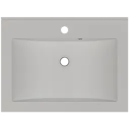 Раковина матова врізна Amidicon Victoria 60 600x450 з литого каменю VICTORIA_60_MAT, Білий матовий - мініатюра 4