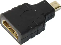 Перехідник microHDMI(M) - HDMI(F) чорний