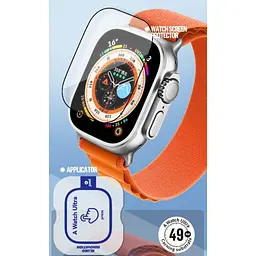 Захисне 2.5D скло Corning Gorilla Glass для Apple Watch Ultra 1/2/3 49mm Чорний Blueo teh0030674 - мініатюра 2